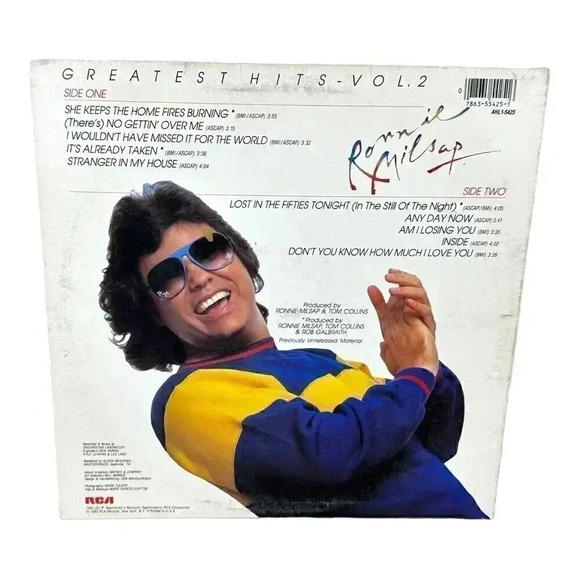 Ronnie Milsap – "Greatest Hits, Vol. 2" Vinyl LP Album Folk, Country 1985 - Picture 1 of 7